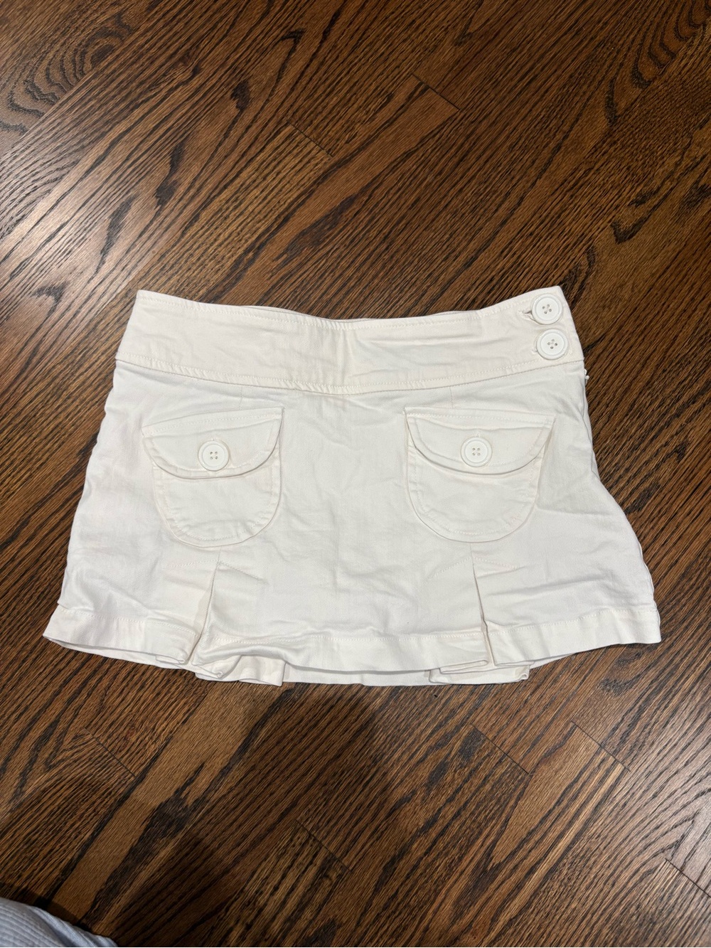 White Mini Skort